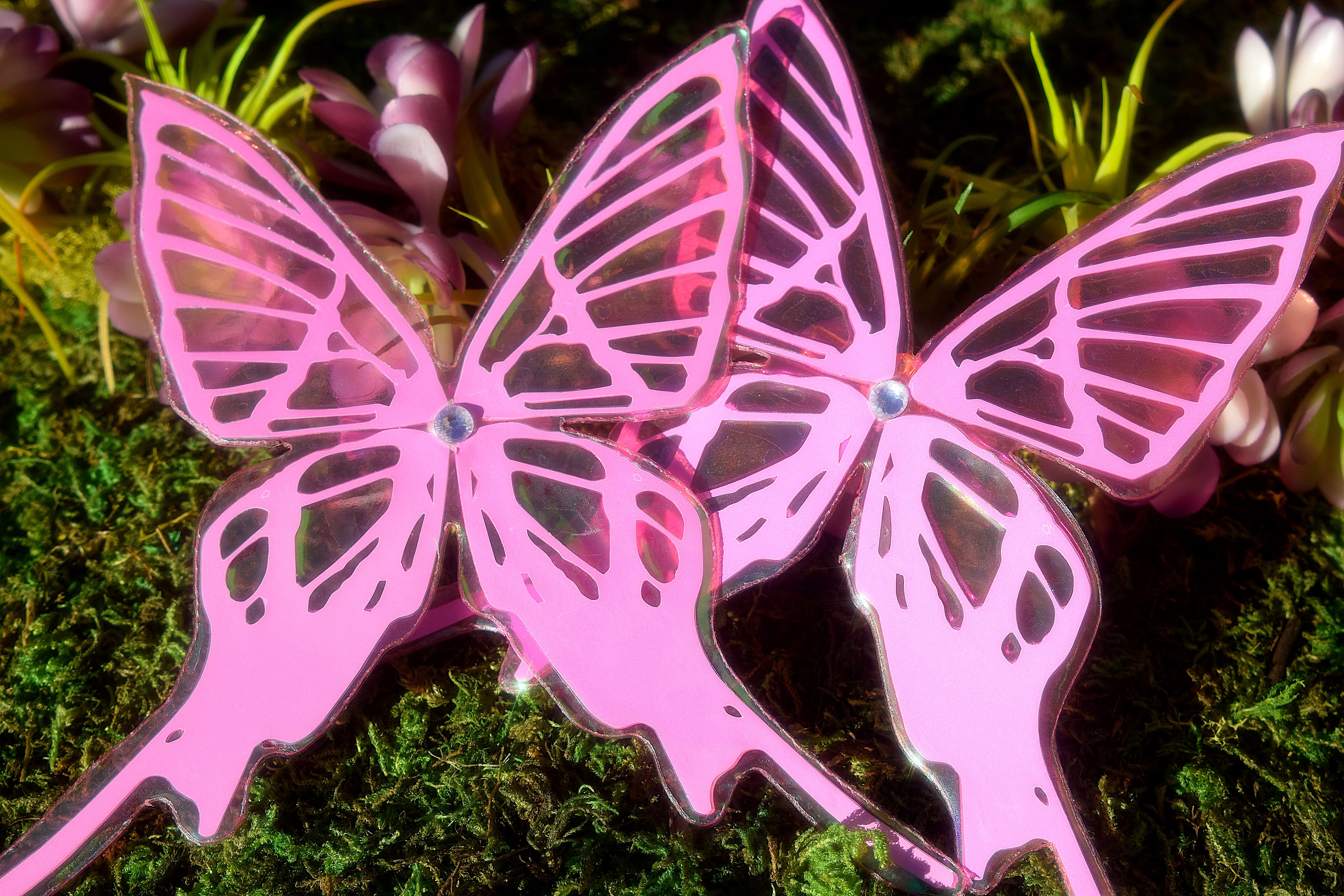 Mood Butterfly - Pink Color Changing Hair Clip